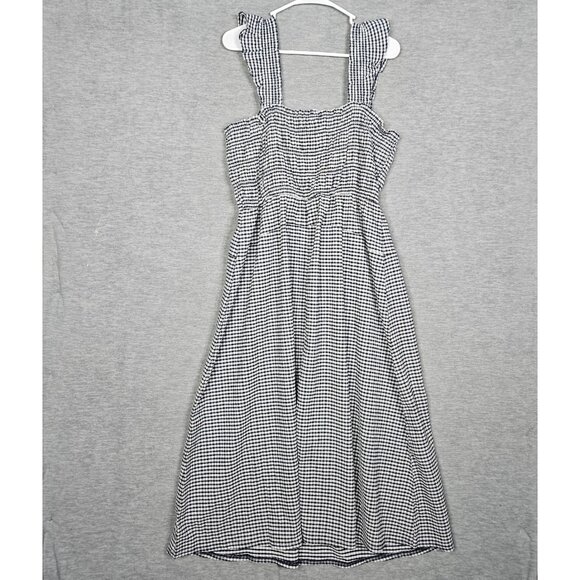 Old Navy Size XL Women's Fit & Flare Smocked Gingham Midi Dress - Picture 1 of 12